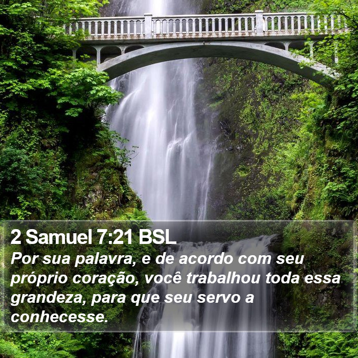 2 Samuel 7:21 BSL Bible Study