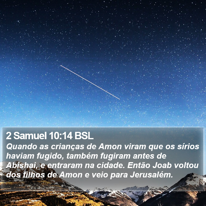 2 Samuel 10:14 BSL Bible Study