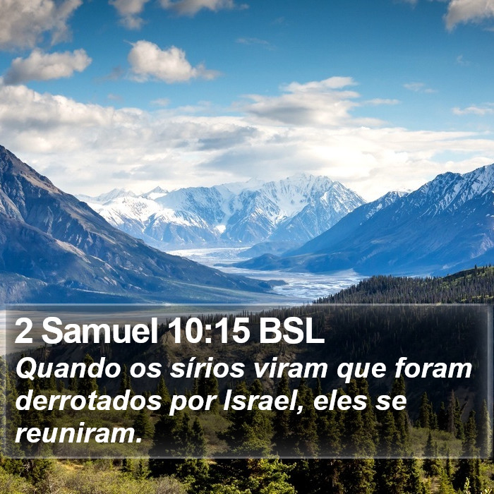 2 Samuel 10:15 BSL Bible Study