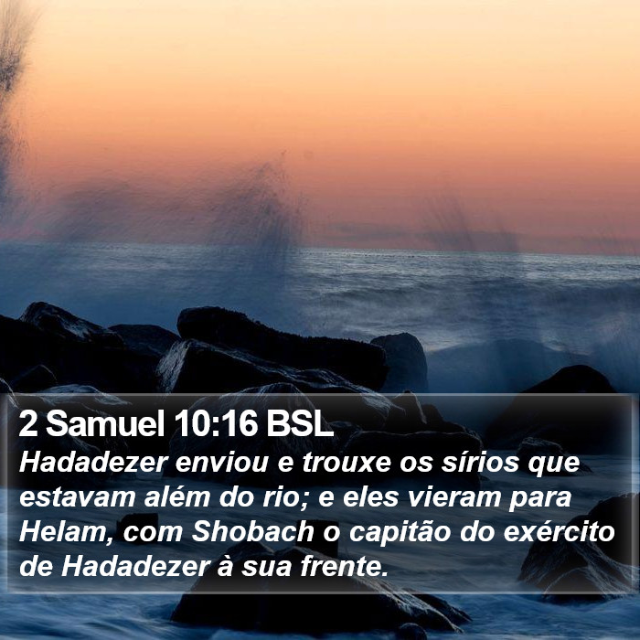 2 Samuel 10:16 BSL Bible Study