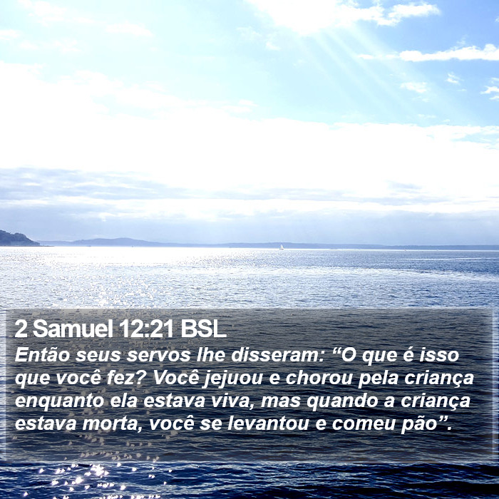 2 Samuel 12:21 BSL Bible Study