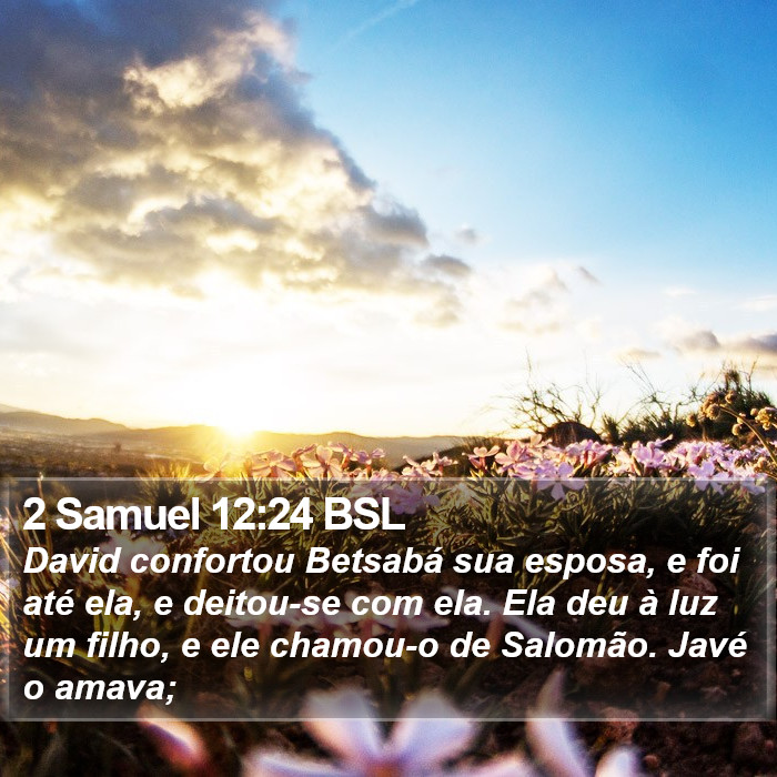 2 Samuel 12:24 BSL Bible Study