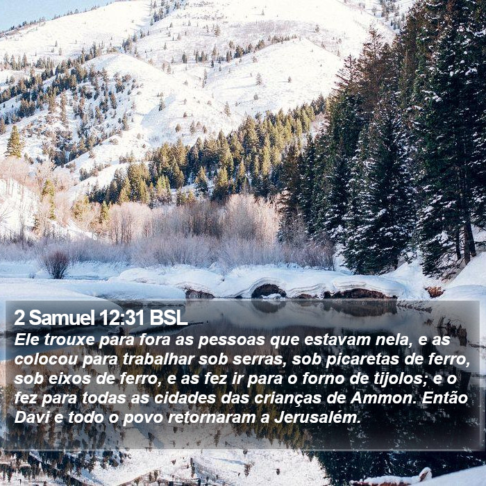 2 Samuel 12:31 BSL Bible Study