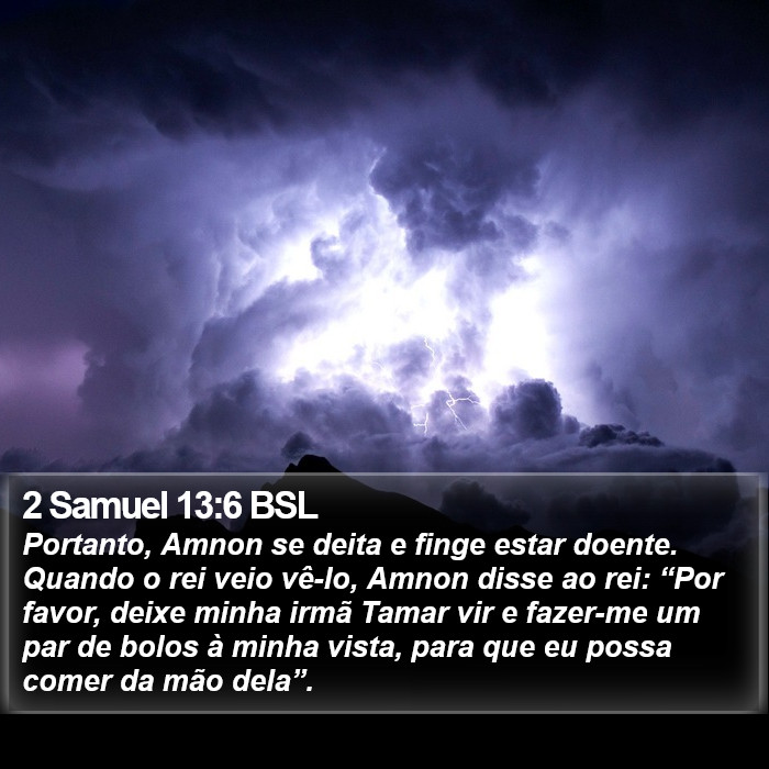 2 Samuel 13:6 BSL Bible Study