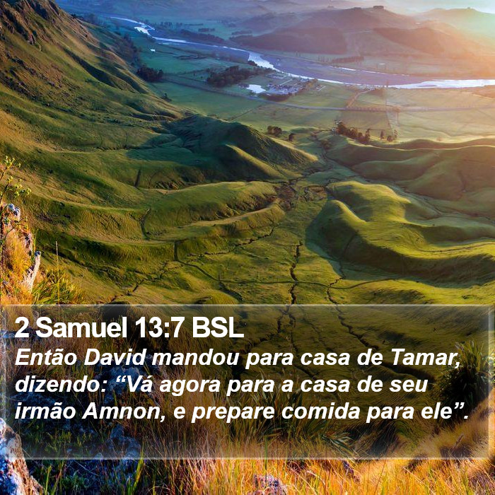 2 Samuel 13:7 BSL Bible Study