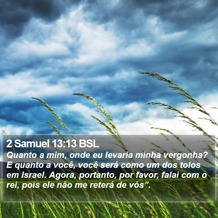 2 Samuel 13:13 BSL Bible Study