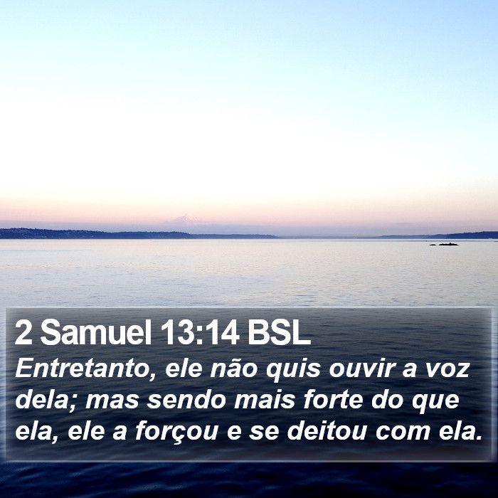 2 Samuel 13:14 BSL Bible Study