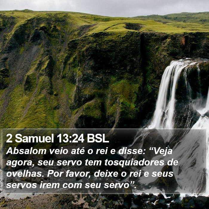 2 Samuel 13:24 BSL Bible Study