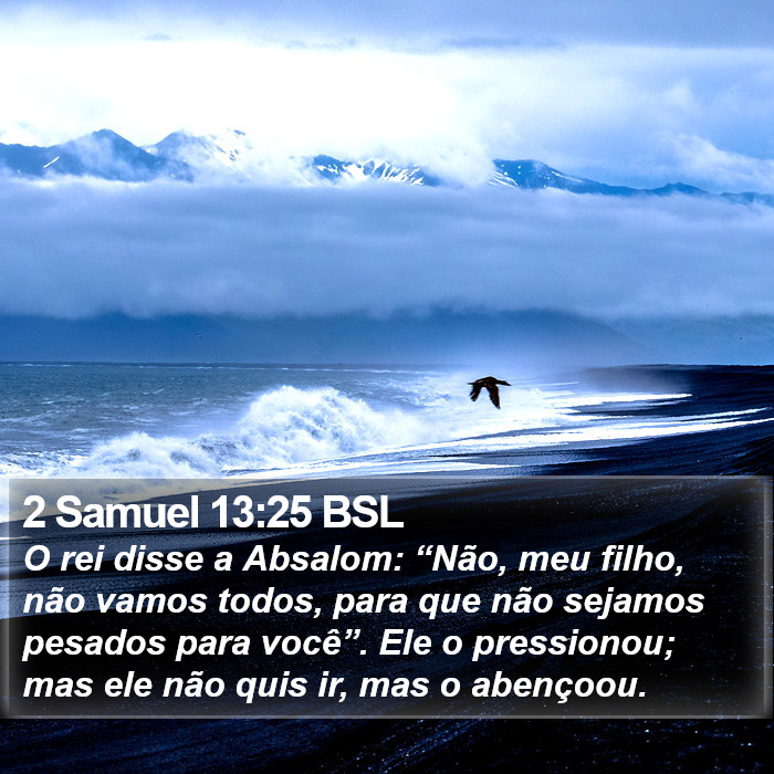 2 Samuel 13:25 BSL Bible Study