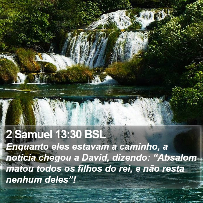 2 Samuel 13:30 BSL Bible Study