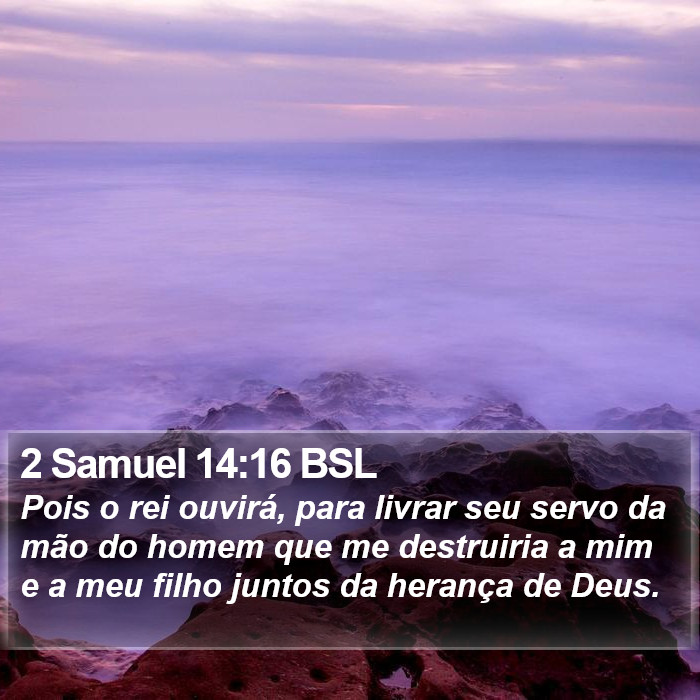 2 Samuel 14:16 BSL Bible Study