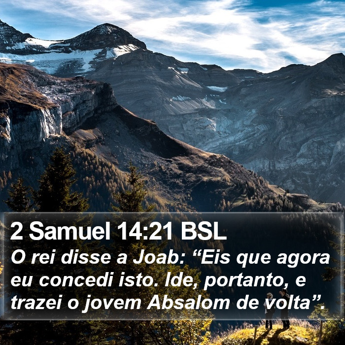 2 Samuel 14:21 BSL Bible Study