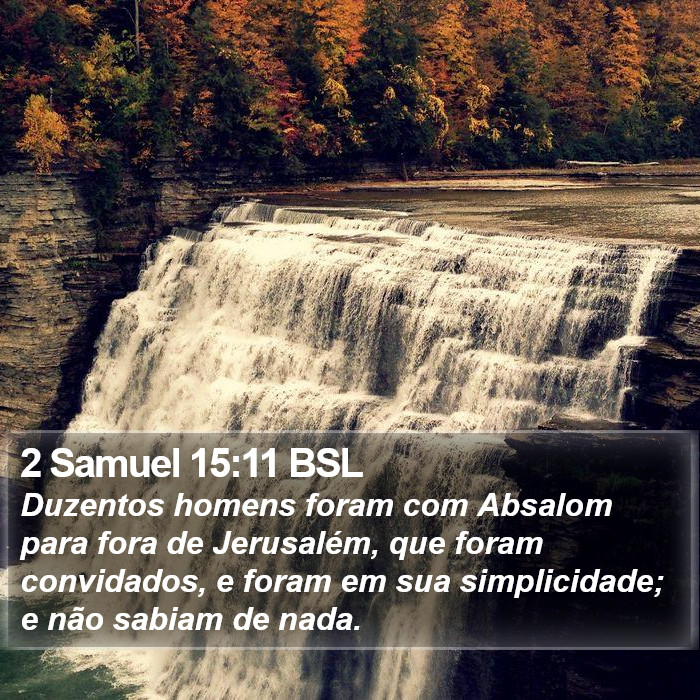 2 Samuel 15:11 BSL Bible Study