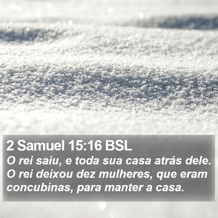 2 Samuel 15:16 BSL Bible Study