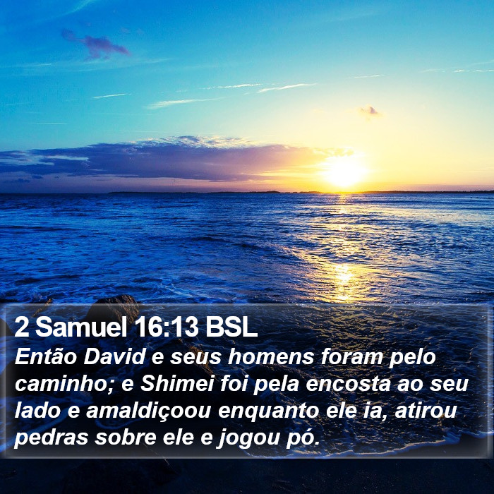 2 Samuel 16:13 BSL Bible Study