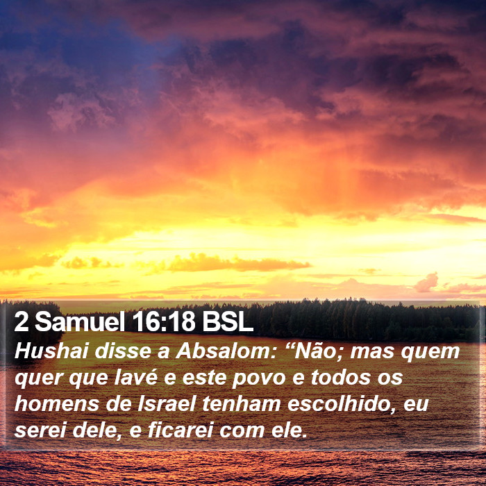 2 Samuel 16:18 BSL Bible Study