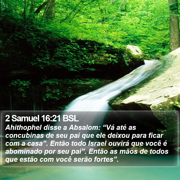 2 Samuel 16:21 BSL Bible Study