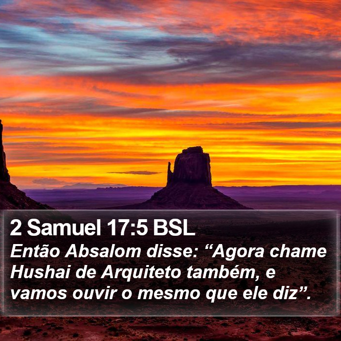 2 Samuel 17:5 BSL Bible Study