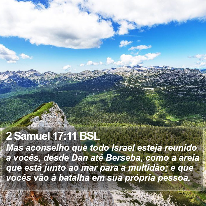2 Samuel 17:11 BSL Bible Study