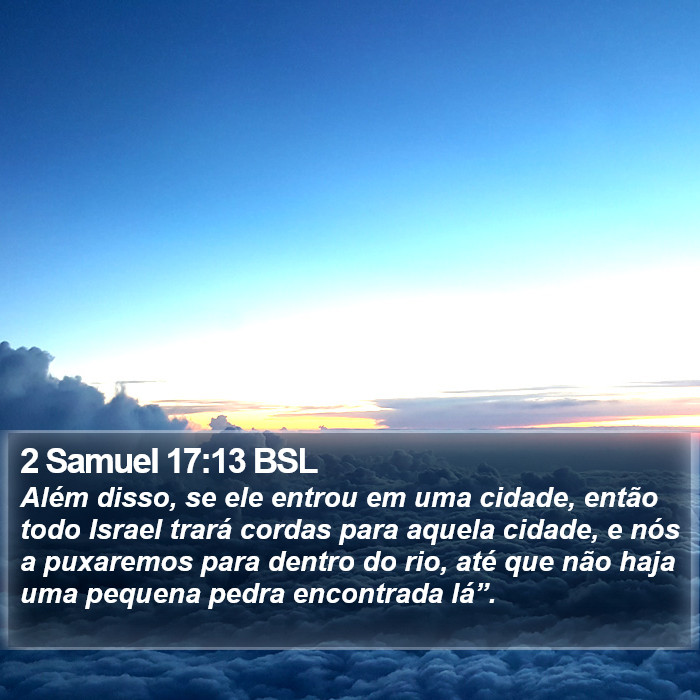 2 Samuel 17:13 BSL Bible Study