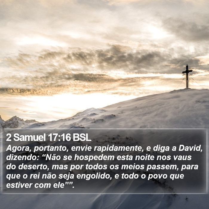 2 Samuel 17:16 BSL Bible Study