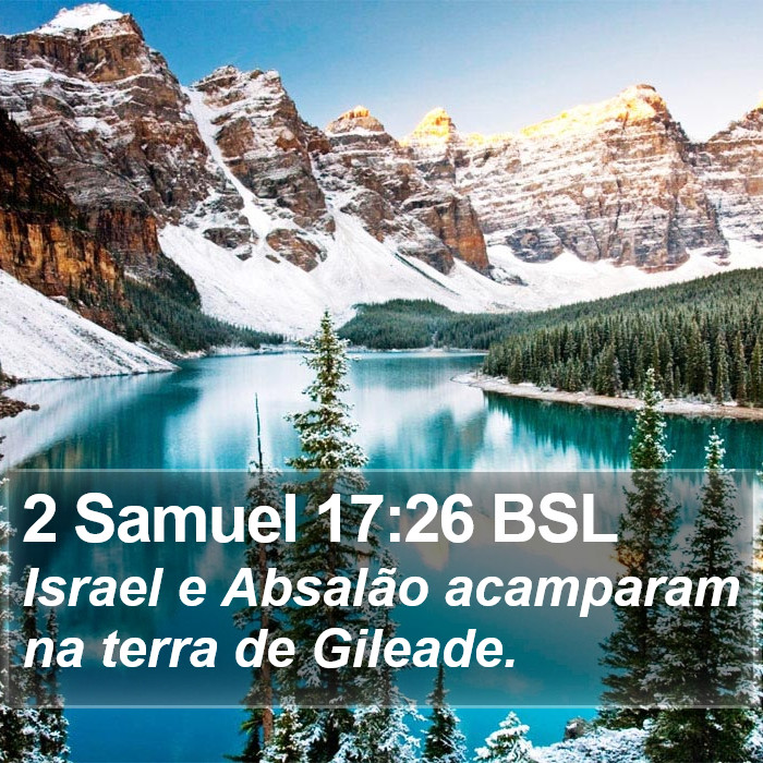 2 Samuel 17:26 BSL Bible Study