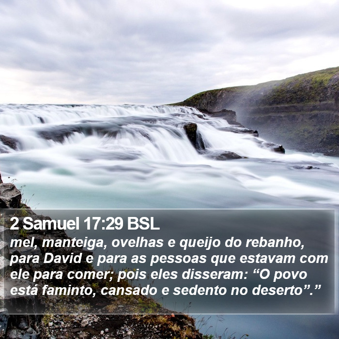 2 Samuel 17:29 BSL Bible Study