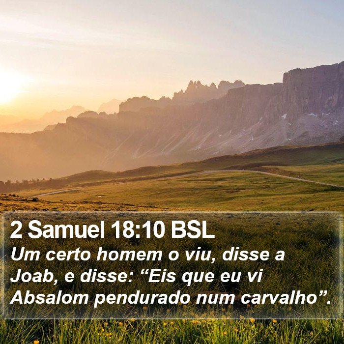 2 Samuel 18:10 BSL Bible Study