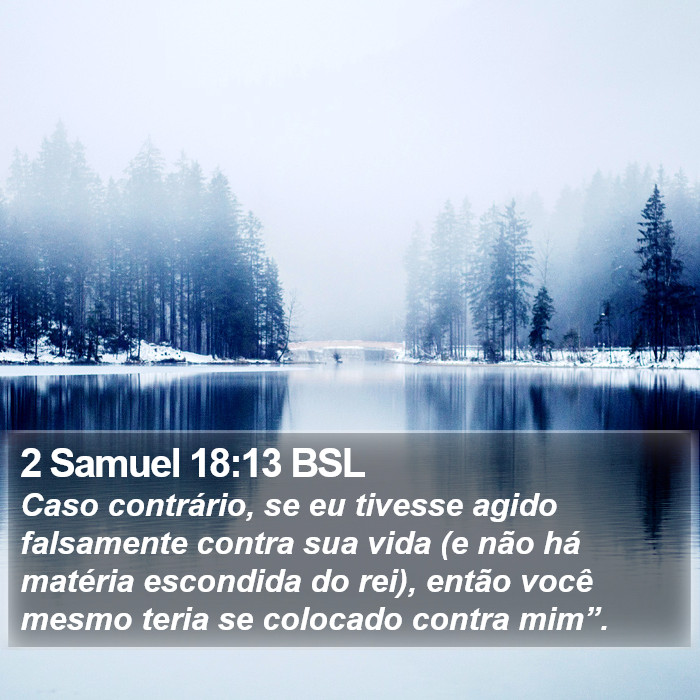 2 Samuel 18:13 BSL Bible Study