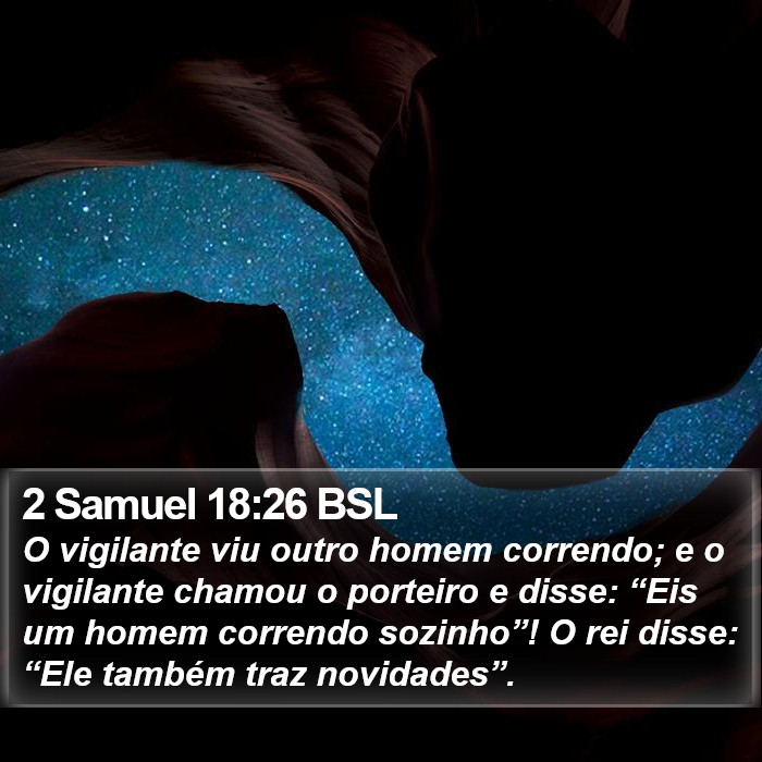 2 Samuel 18:26 BSL Bible Study