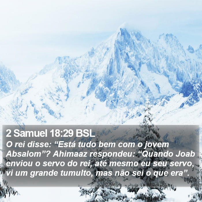 2 Samuel 18:29 BSL Bible Study
