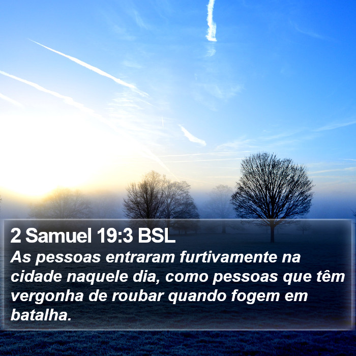 2 Samuel 19:3 BSL Bible Study