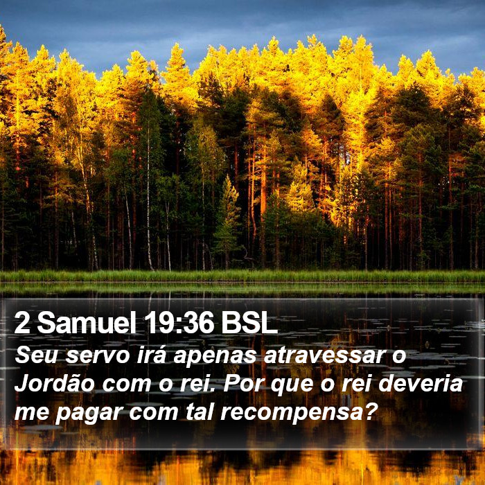 2 Samuel 19:36 BSL Bible Study