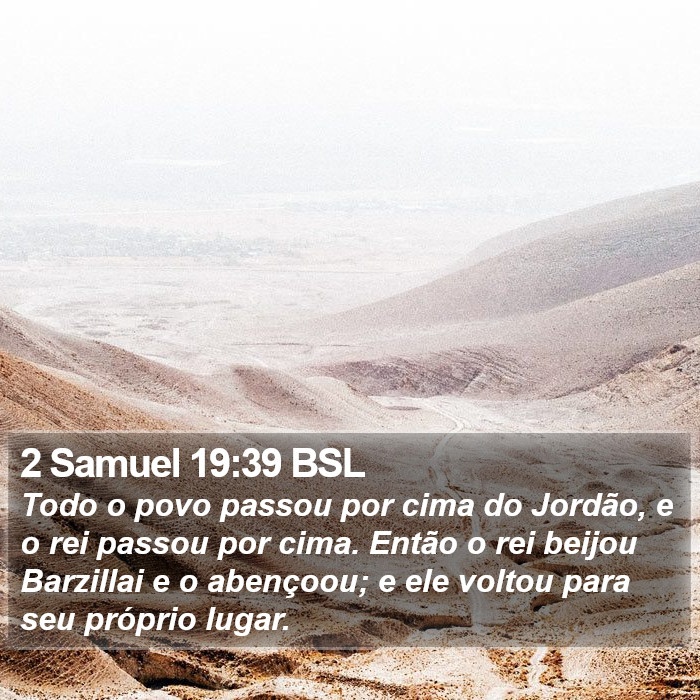 2 Samuel 19:39 BSL Bible Study