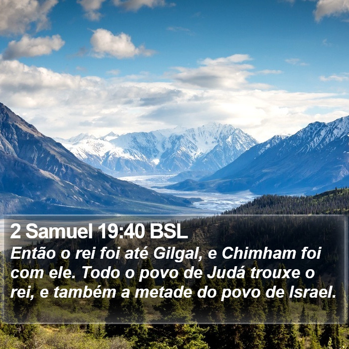 2 Samuel 19:40 BSL Bible Study