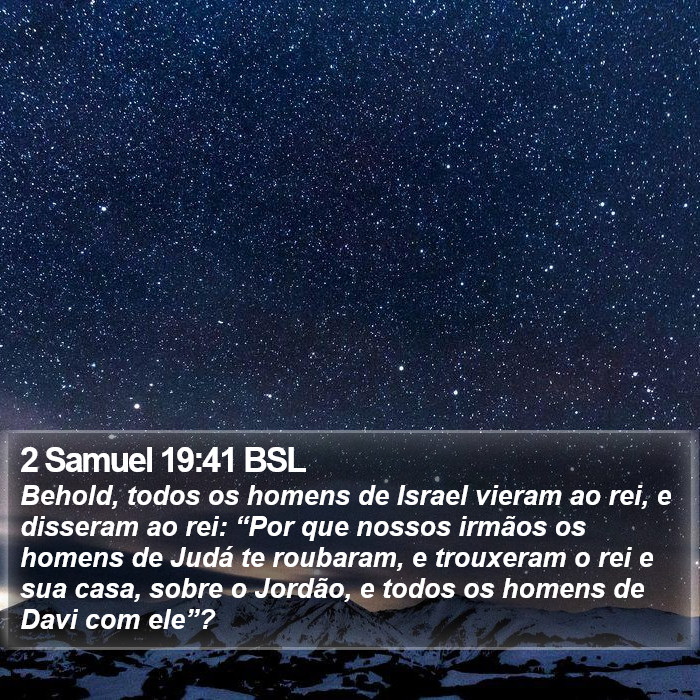2 Samuel 19:41 BSL Bible Study