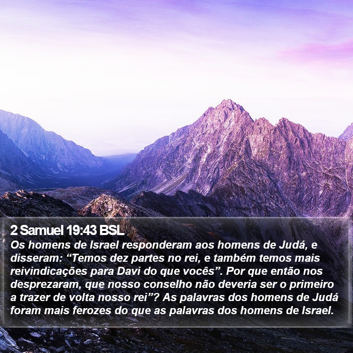 2 Samuel 19:43 BSL Bible Study