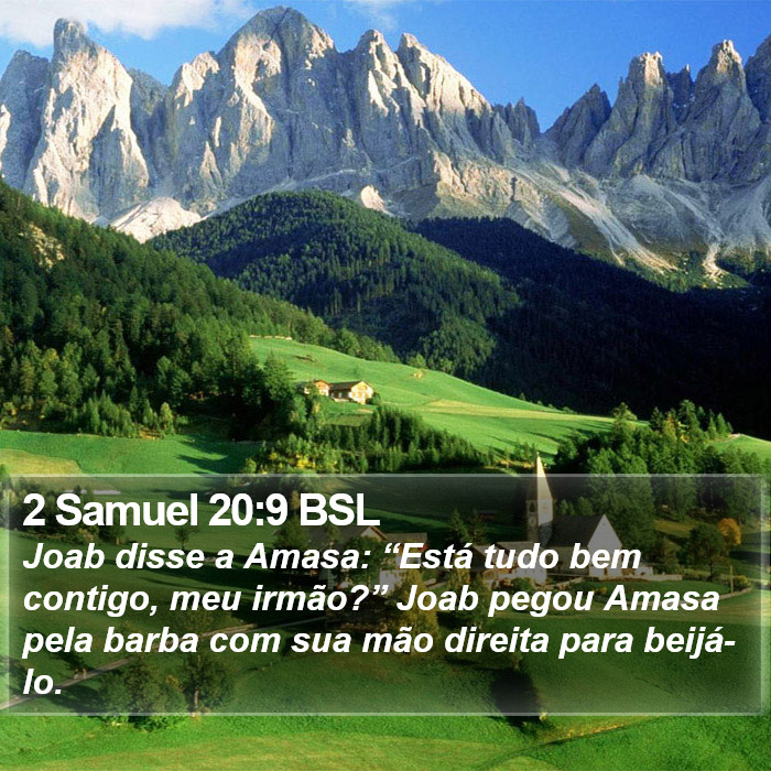 2 Samuel 20:9 BSL Bible Study