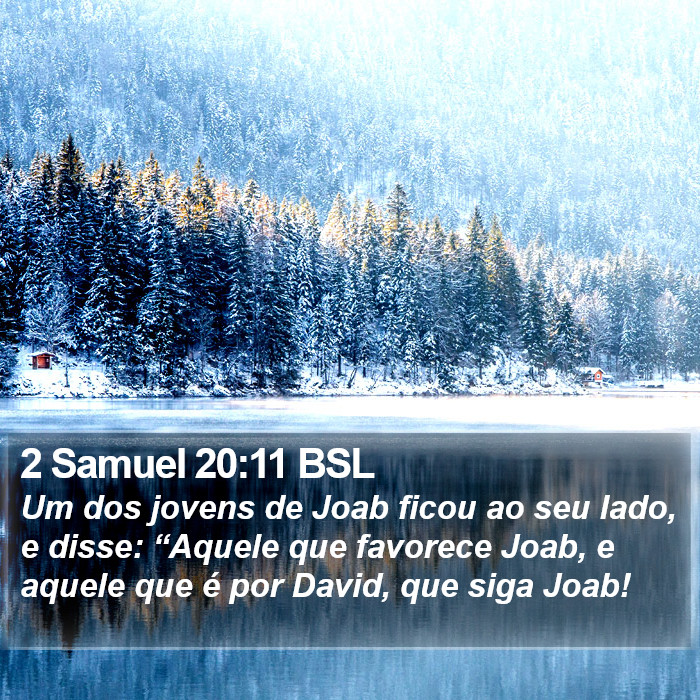 2 Samuel 20:11 BSL Bible Study