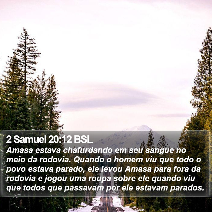 2 Samuel 20:12 BSL Bible Study