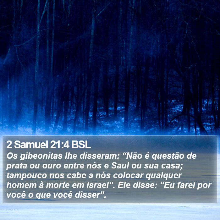 2 Samuel 21:4 BSL Bible Study