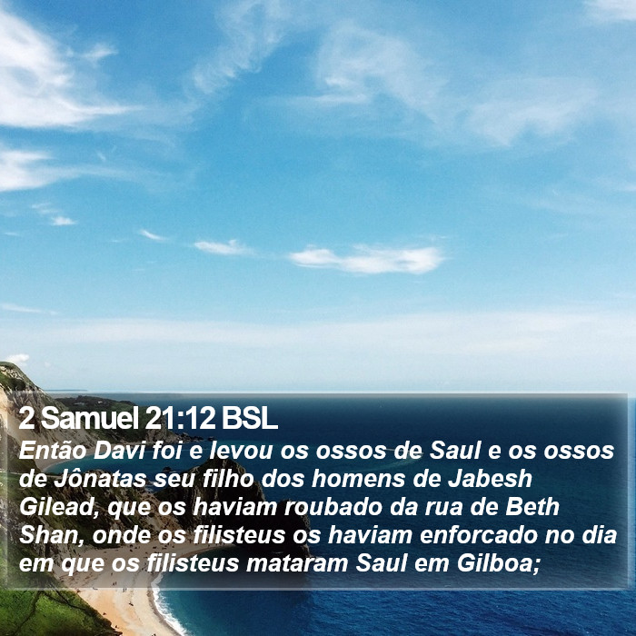 2 Samuel 21:12 BSL Bible Study