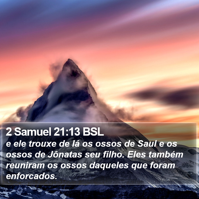 2 Samuel 21:13 BSL Bible Study