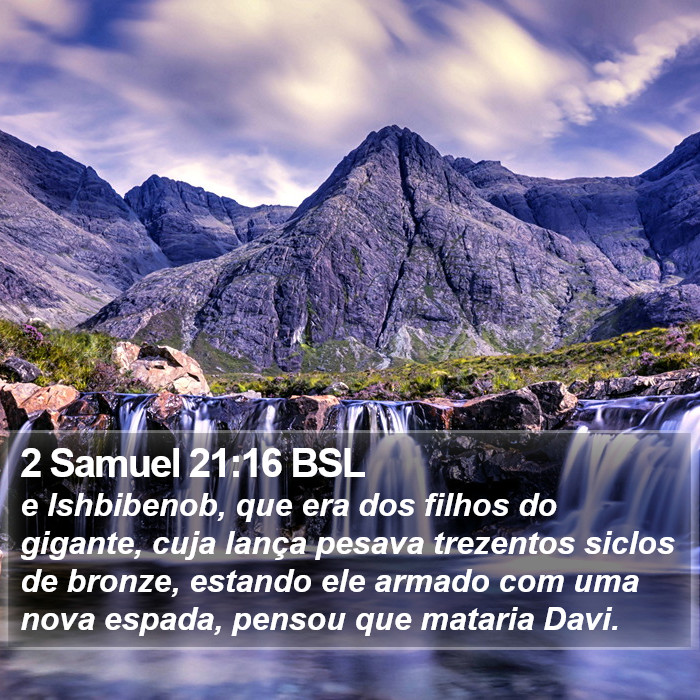 2 Samuel 21:16 BSL Bible Study