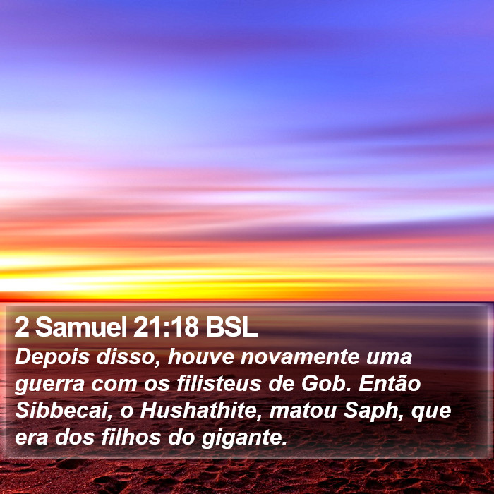 2 Samuel 21:18 BSL Bible Study