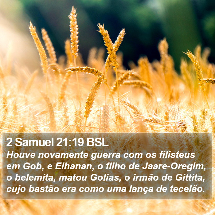 2 Samuel 21:19 BSL Bible Study