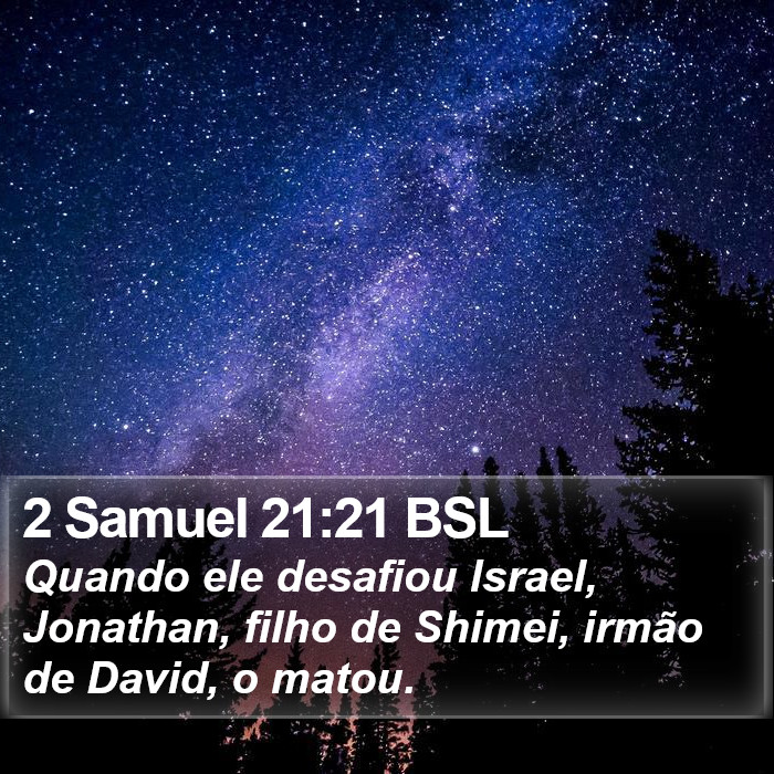 2 Samuel 21:21 BSL Bible Study