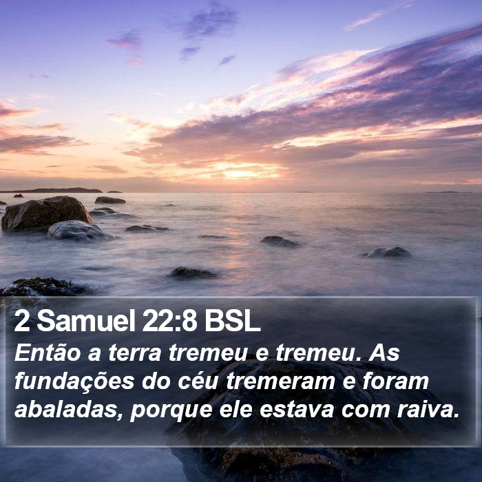 2 Samuel 22:8 BSL Bible Study