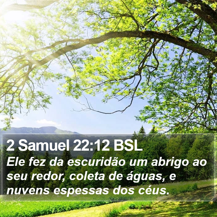 2 Samuel 22:12 BSL Bible Study