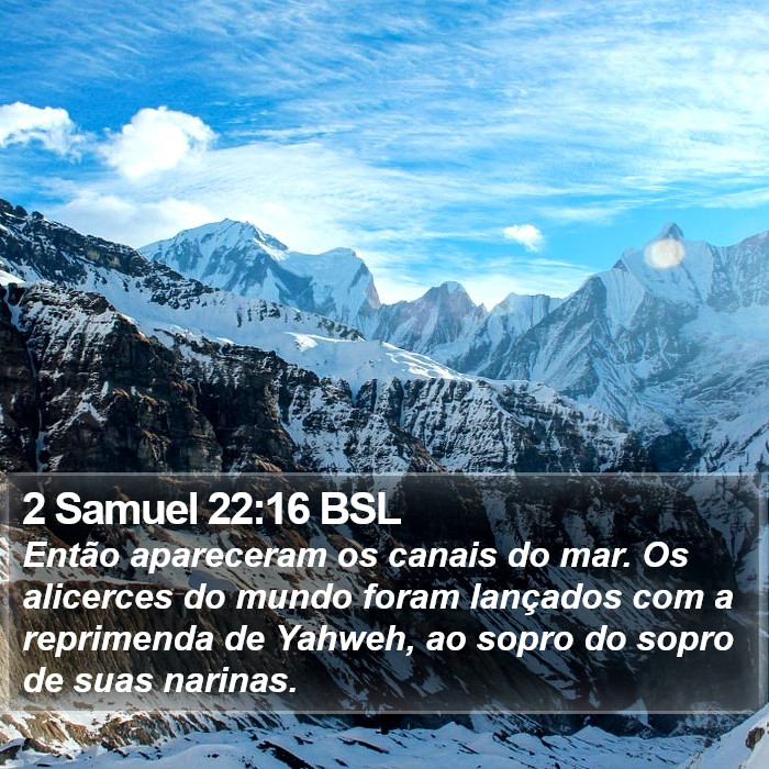 2 Samuel 22:16 BSL Bible Study